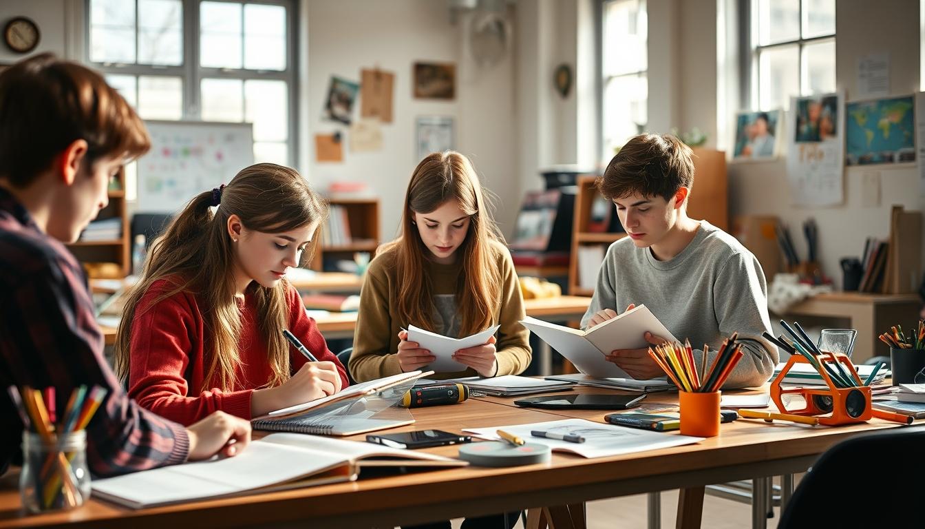 Student developing practical and academic skills