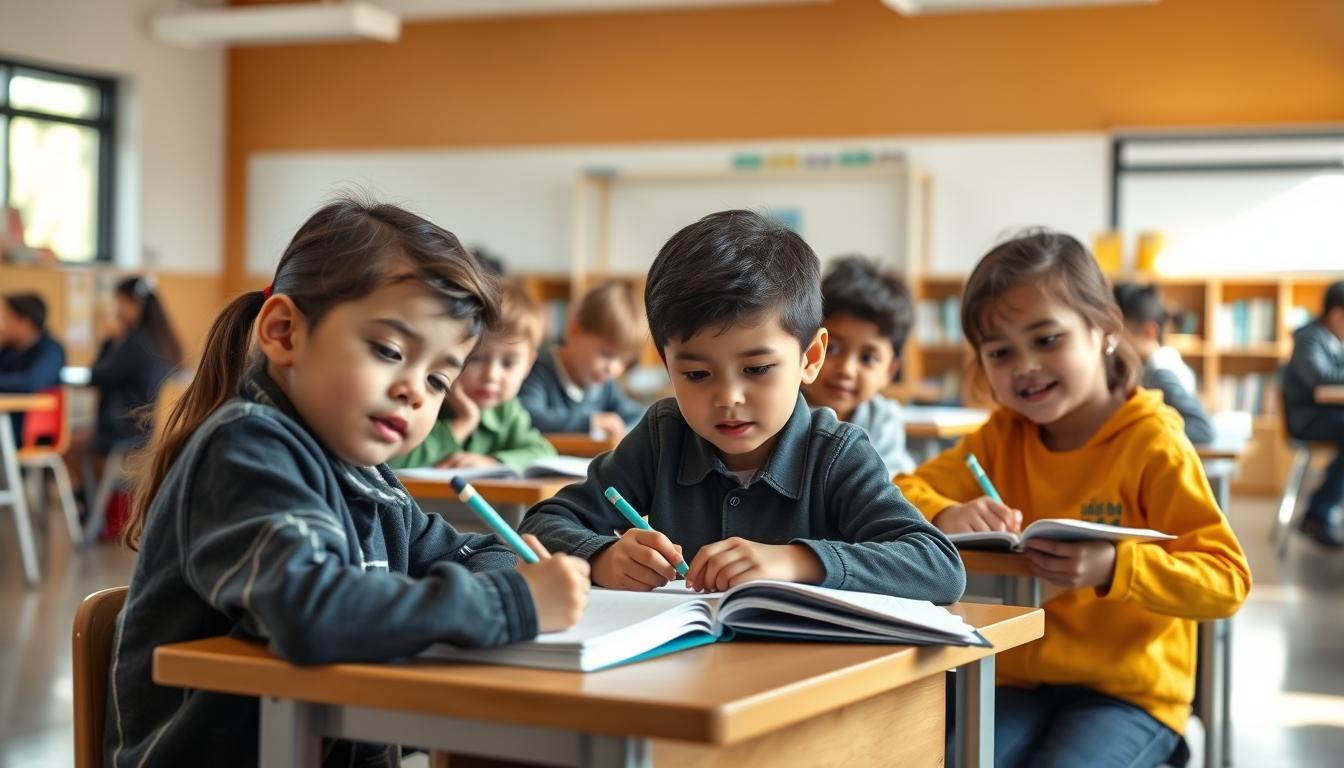 Structured study materials and learning resources on a desk